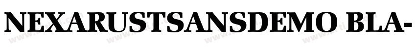 NEXARUSTSANSDEMO BLA字体转换